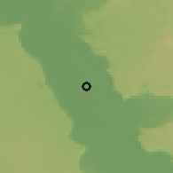 Shaded relief of the 57 km around Şidfa, drawn from the GMTED2010 grid