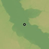 Shaded relief of the 57 km around Tahta, drawn from the GMTED2010 grid