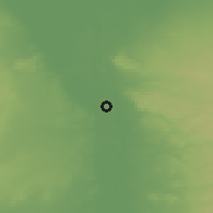 Shaded relief of the 56 km around al-H̨awāmidiyah, drawn from the GMTED2010 grid