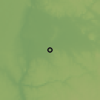 Shaded relief of the 58 km around Tūška-al-Jadīdah, drawn from the GMTED2010 grid