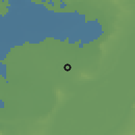 Shaded relief of the 56 km around Yūsuf as-Siddīq, drawn from the GMTED2010 grid