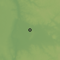 Shaded relief of the 58 km around an-Nāşir, drawn from the GMTED2010 grid