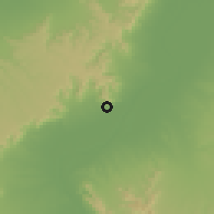Shaded relief of the 57 km around Armant, drawn from the GMTED2010 grid
