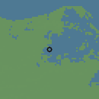 Shaded relief of the 56 km around ar-Rah̨māniyah, drawn from the GMTED2010 grid
