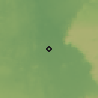 Shaded relief of the 58 km around Bārīs, drawn from the GMTED2010 grid