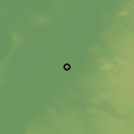 Shaded relief of the 57 km around Beni Suef, drawn from the GMTED2010 grid