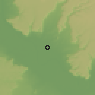 Shaded relief of the 57 km around Dar-as-Salām, drawn from the GMTED2010 grid