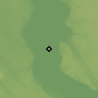 Shaded relief of the 57 km around Dayroot, drawn from the GMTED2010 grid