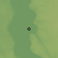 Shaded relief of the 57 km around Dir Mowas, drawn from the GMTED2010 grid