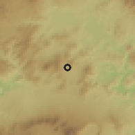 Shaded relief of the 59 km around Candelaria de la Frontera, drawn from the GMTED2010 grid