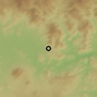 Shaded relief of the 59 km around Chalatenango, drawn from the GMTED2010 grid