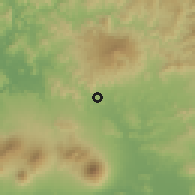 Shaded relief of the 59 km around Chapeltique, drawn from the GMTED2010 grid