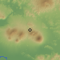 Shaded relief of the 60 km around Chinameca, drawn from the GMTED2010 grid