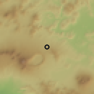 Shaded relief of the 59 km around Coatepeque, drawn from the GMTED2010 grid