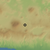 Shaded relief of the 59 km around Cuscatancingo, drawn from the GMTED2010 grid