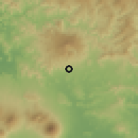 Shaded relief of the 59 km around Guatajiagua, drawn from the GMTED2010 grid