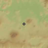 Shaded relief of the 59 km around Guazapa, drawn from the GMTED2010 grid
