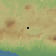 Shaded relief of the 59 km around Ilopango, drawn from the GMTED2010 grid