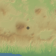 Shaded relief of the 59 km around Mejicanos, drawn from the GMTED2010 grid