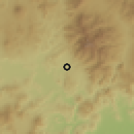 Shaded relief of the 59 km around Metapán, drawn from the GMTED2010 grid