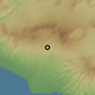 Shaded relief of the 59 km around Nahuizalco, drawn from the GMTED2010 grid