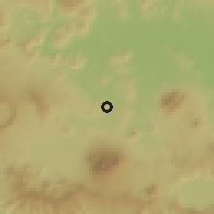 Shaded relief of the 59 km around Nejapa, drawn from the GMTED2010 grid