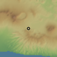 Shaded relief of the 59 km around Armenia, drawn from the GMTED2010 grid