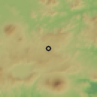 Shaded relief of the 59 km around San Martín, drawn from the GMTED2010 grid