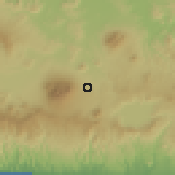 Shaded relief of the 59 km around Ayutuxtepeque, drawn from the GMTED2010 grid