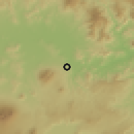Shaded relief of the 59 km around Suchitoto, drawn from the GMTED2010 grid