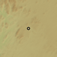Shaded relief of the 60 km around Nkimi, drawn from the GMTED2010 grid