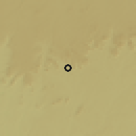Shaded relief of the 60 km around Nsork, drawn from the GMTED2010 grid