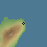 Shaded relief of the 60 km around Baney, drawn from the GMTED2010 grid
