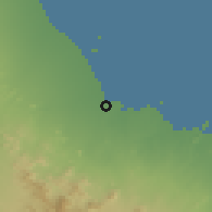 Shaded relief of the 59 km around Ēdd, drawn from the GMTED2010 grid