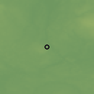Shaded relief of the 46 km around Hummuli, drawn from the GMTED2010 grid
