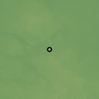 Shaded relief of the 46 km around Intsu, drawn from the GMTED2010 grid