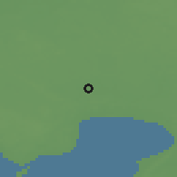 Shaded relief of the 46 km around Jōōpre, drawn from the GMTED2010 grid