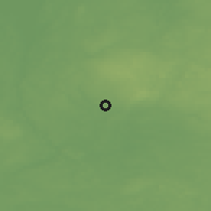 Shaded relief of the 46 km around Keeni, drawn from the GMTED2010 grid