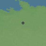 Shaded relief of the 46 km around Kiili, drawn from the GMTED2010 grid