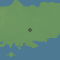 Shaded relief of the 46 km around Kōljala, drawn from the GMTED2010 grid