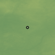 Shaded relief of the 46 km around Kollino, drawn from the GMTED2010 grid
