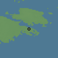 Shaded relief of the 46 km around Kōrkvere, drawn from the GMTED2010 grid