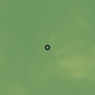 Shaded relief of the 46 km around Koruste, drawn from the GMTED2010 grid