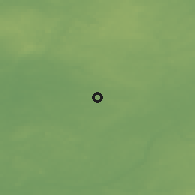 Shaded relief of the 46 km around Kraavi, drawn from the GMTED2010 grid