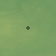 Shaded relief of the 46 km around Krootuse, drawn from the GMTED2010 grid