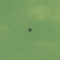 Shaded relief of the 46 km around Laatre, drawn from the GMTED2010 grid