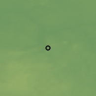 Shaded relief of the 46 km around Lalli, drawn from the GMTED2010 grid