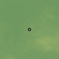 Shaded relief of the 46 km around Lapetukme, drawn from the GMTED2010 grid