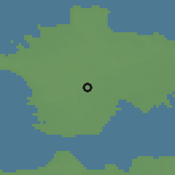 Shaded relief of the 46 km around Männamaa, drawn from the GMTED2010 grid
