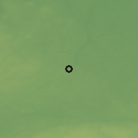 Shaded relief of the 46 km around Metste, drawn from the GMTED2010 grid